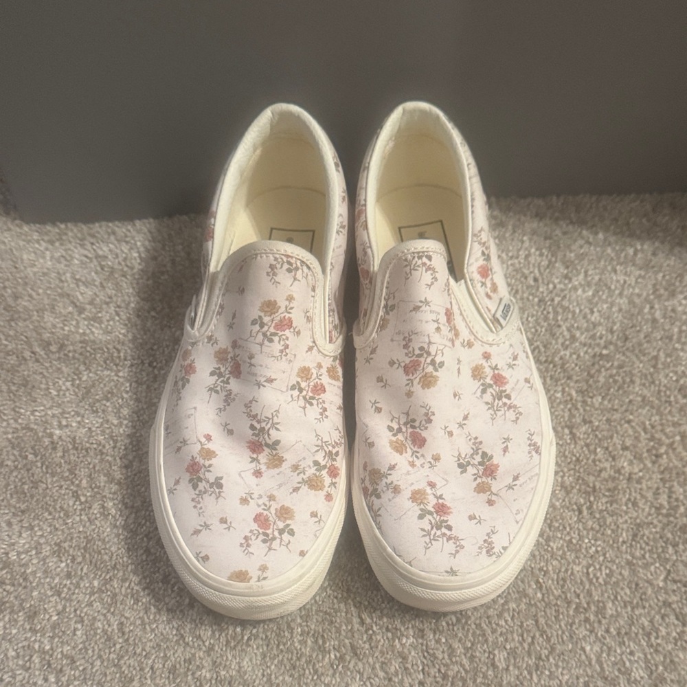 Vans Floral Canvas Slip-Ons